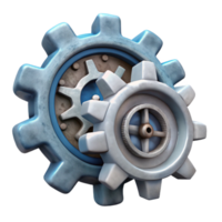 dramatic minimalist Abstract Clock Gears Interlocking Isolated authentic png