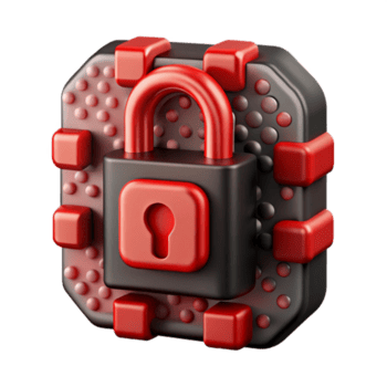 levendig modern abstract gegevens encryptie patroon rood en zwart geïsoleerd element oprecht png