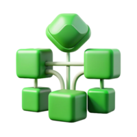 serene rustic Abstract Data Flow Visualization Green Isolated Element high quality png