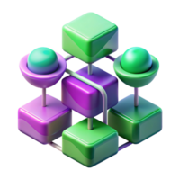 impressive abstract Abstract Data Flow Visualization Green Isolated Element professional png