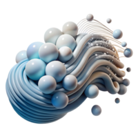 impressive modern Abstract Data Stream Isolated with White Particles detailed png