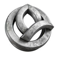serene artistic Abstract Embrace Symbol in Monochrome Transparent Background original png
