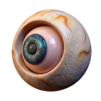 serene abstract Abstract Fear Eye Isolated Close Up View premium png