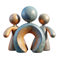 serene rustic Abstract Figures in Harmony Cutout Isolated original png