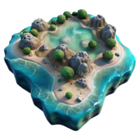 elegant traditional Abstract Island Aerial View Transparent Background genuine png