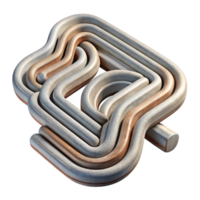 vibrant contemporary Abstract Lines Representing Different Paths Isolated genuine png