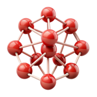 extraordinary traditional Abstract Network Illustration with Red Nodes Transparent authentic png