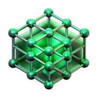 impressive rustic Abstract Network Grid Glowing Green Isolated Element 4K png
