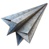 vibrant rustic Abstract Paper Airplane Folded Paper Isolated high quality png