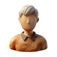 magnificent creative Abstract Profile Picture Isolated with Grain Texture 4K png