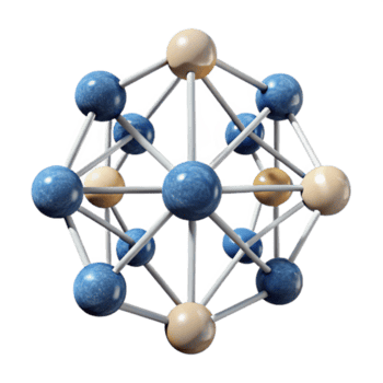 maravilloso artístico resumen cuántico red visualización con nodos y conexiones profesional png