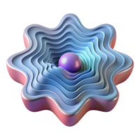 vibrante artístico abstrato quantum onda função visualização Cortar fora autêntico png