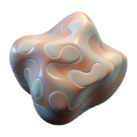 elegant artistic Abstract Shape Transparent Background Isolated with Subtle Texture exclusive png