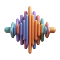 dramatic abstract Abstract Soundwave Representing Language Diversity Cutout high quality png