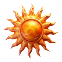 beautiful abstract Abstract Sun Cutout with Fiery Corona original png