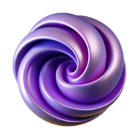 wonderful modern Abstract Swirls Cutout with Purple Gradient detailed png