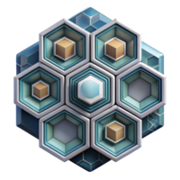 stunning vintage Abstract Tech Pattern with Hexagons Transparent Cutout original png