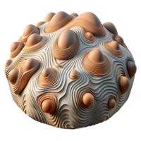 vibrant modern Abstract Terrain with Unique Patterns Isolated high quality png