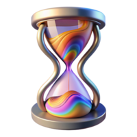 stunning artistic Abstract Time Distortion with Glitch Effect Isolated 4K png