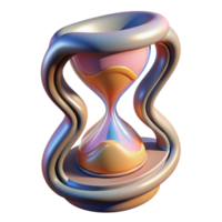 magnificent modern Abstract Time Distortion with Glitch Effect Isolated premium png