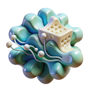 sereno minimalista astratto virtuale dati ruscello con particelle trasparente sfondo alto qualità png