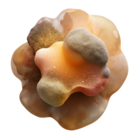 serene rustic Abstract Watercolor Splash with Earthy Tones Transparent Background 4K png