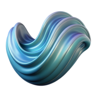 impressive rustic Abstract Wave Transparent Background Isolated with Shadow premium png
