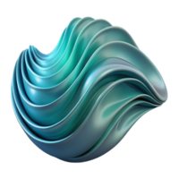vibrant abstract Abstract Wave Transparent Background Isolated with Shadow authentic png