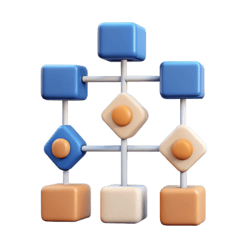 beeindruckend minimalistisch adaptiv Lernen Algorithmus Flussdiagramm transparent Hintergrund 4k png