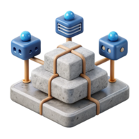 elegant modern Adaptive Infrastructure Network Isolated Connected Systems authentic png