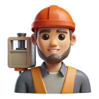 beautiful minimalist Additive Manufacturing Machine Operator Transparent Background original png