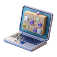 elegant modern Ai Assisted Design Process on Tablet Screen Transparent Background authentic png