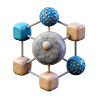 stunning traditional Ai Powered Cell Network Diagram Transparent Background high resolution png