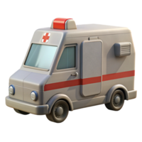 elegant abstract Ambulance Vehicle Side View Isolated Element professional png