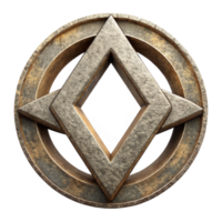 beautiful rustic Ancient Symbol with Rustic Texture Transparent professional png