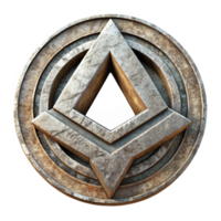 vibrant creative Ancient Symbol with Weathered Texture Transparent authentic png