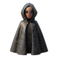 stunning artistic Anonymous Figure Cloak Black Shadow Cutout detailed png