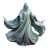 extraordinary abstract Anonymous Figure Robe Flowing Fabric Isolated Element detailed png
