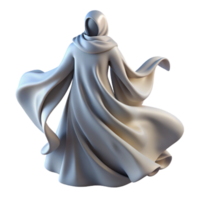 elegant vintage Anonymous Figure Robe Flowing Fabric Isolated Element exclusive png