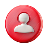 beautiful abstract Anonymous User Icon Red Circle Isolated Element exclusive png
