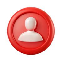 serene abstract Anonymous User Icon Red Circle Isolated Element original png