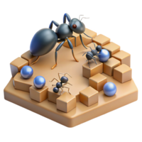 beautiful traditional Ant Colony Algorithm Visualization Isolated exclusive png