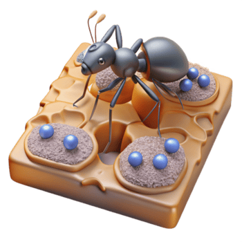 magnifico astratto formica colonia algoritmo visualizzazione isolato autentico png