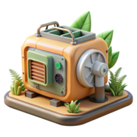 wonderful minimalist Artificial Ecosystem Power Generator Cutout high resolution png