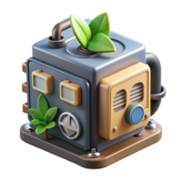 vibrant modern Artificial Ecosystem Power Generator Cutout authentic png