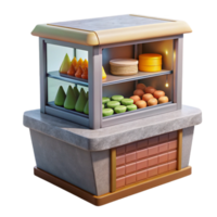 magnificent rustic Artificial Food Display Case Cutout Refrigerated Unit original png