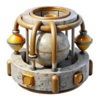 serene minimalist Artificial Gravity Generator Diagram Isolated original png