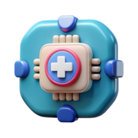 elegant minimalist Artificial Intelligence in Healthcare Abstract Isolated high quality png
