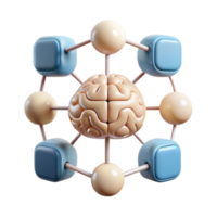 wonderful modern Artificial Intelligence Network Diagram Isolated professional png