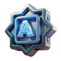 elegant abstract Artificial Intelligence Symbol Glowing Effect Transparent Background genuine png